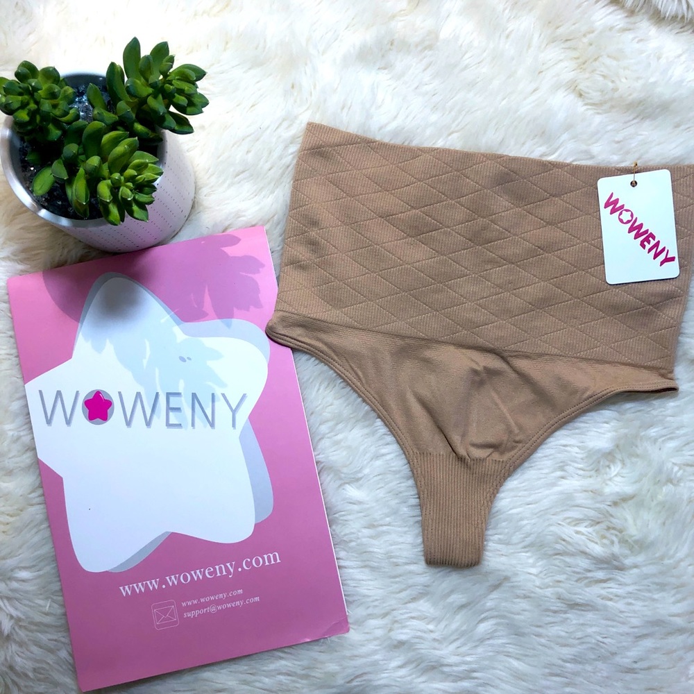 WOWENY High Waist Tummy Control Thong size M
